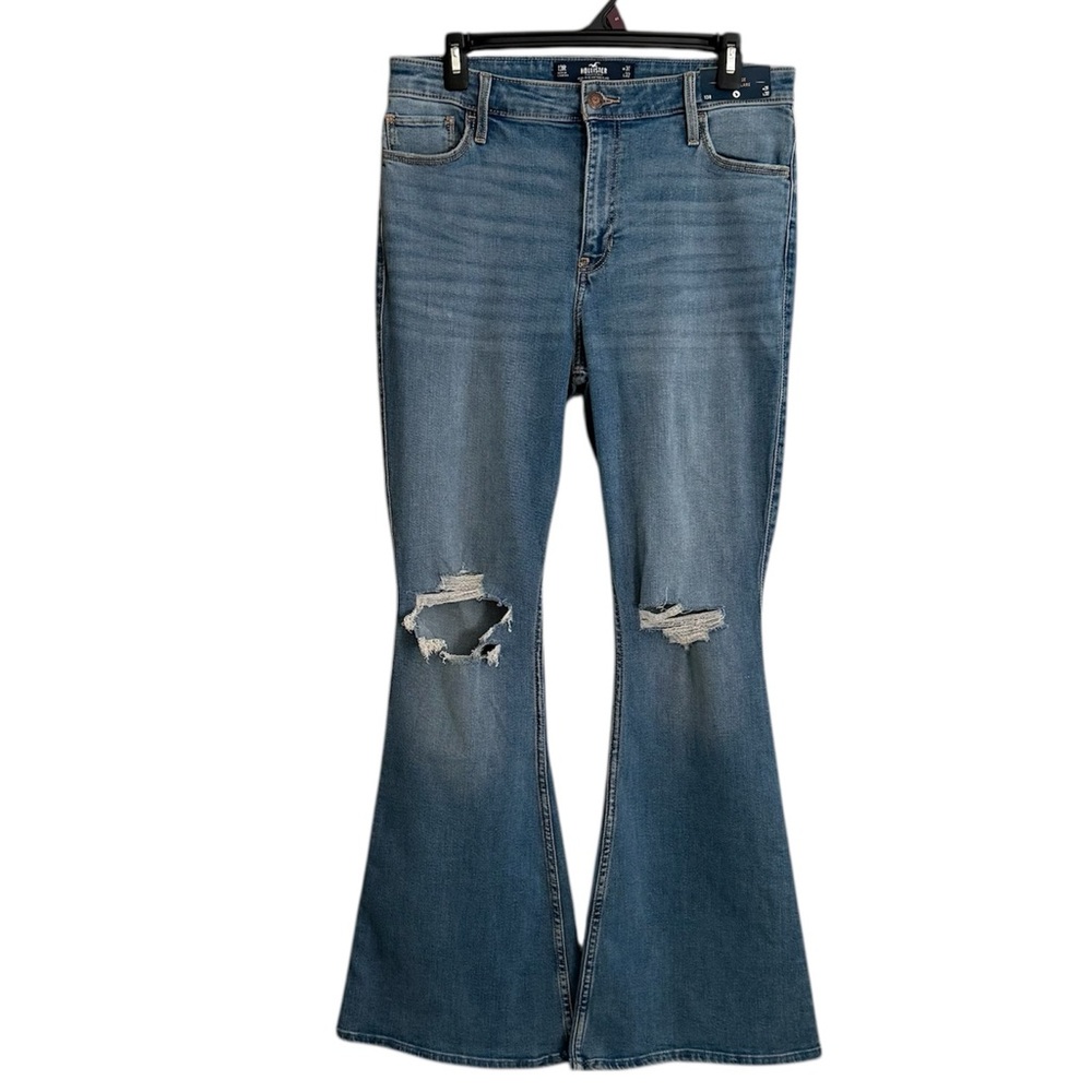 NWT Hollister High Rise Vintage Flare Medium Wash Jeans Size 13 R (31 Wx32 L)